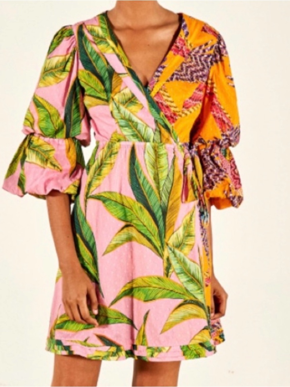 Farm Rio Macaw Wrap Dress
